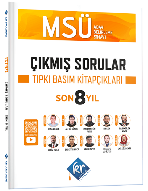 KR Akademi MSÜ Son 8 Yıl Çıkmış Sorular Tıpkı Basım Fasikülleri Çözümlü KR Akademi Yayınları