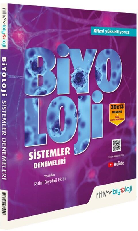 Ritim Biyoloji YKS AYT Biyoloji Sistemler 30x13 Denemeleri Çözümlü Ritim Biyoloji Yayınları