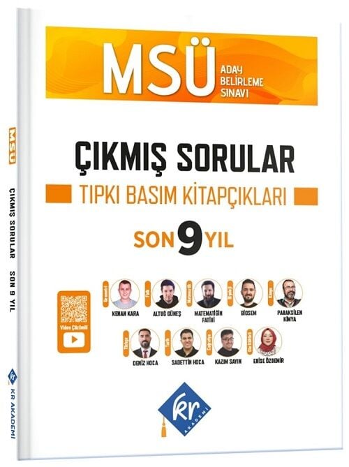 KR Akademi 2027 MSÜ Çıkmış Sorular Son 9 Yıl Tıpkı Basım Fasikülleri Çözümlü KR Akademi Yayınları