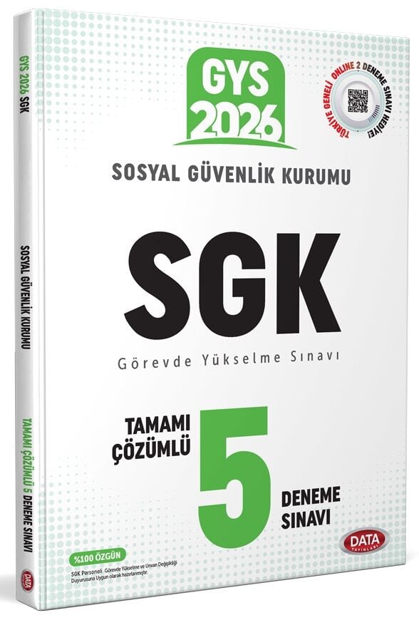Data 2026 GYS SGK 5 Deneme Çözümlü Görevde Yükselme Data Yayınları