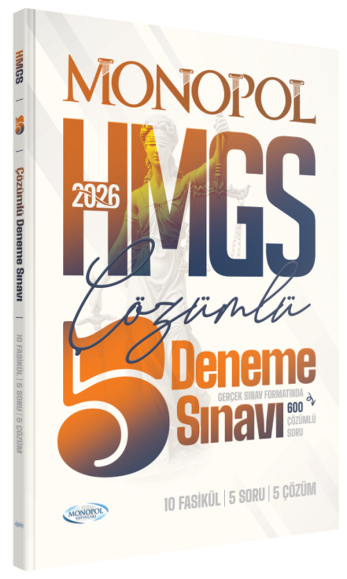 Monopol 2026 HMGS 5 Deneme Çözümlü Monopol Yayınları