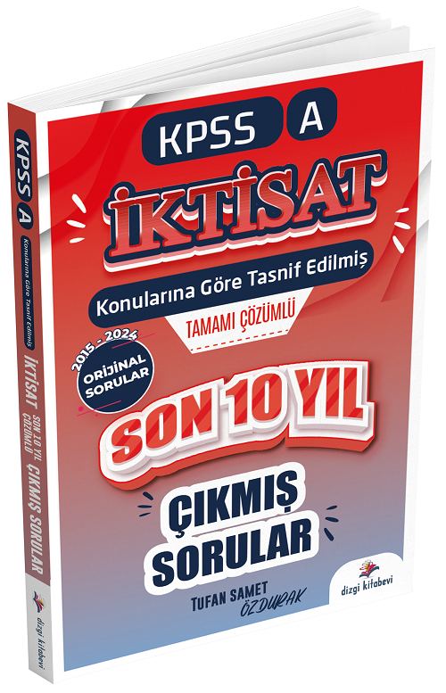 Dizgi Kitap 2025 KPSS A Grubu İktisat Çıkmış Sorular Son 10 Yıl Çözümlü Dizgi Kitap