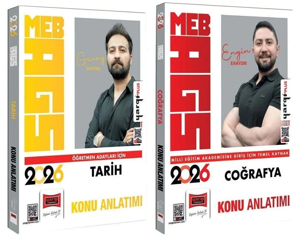 Yargı 2026 MEB-AGS Tarih + Türkiye Coğrafyası Konu 2 li Set Yargı Yayınları