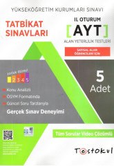 Test Okul YKS AYT Sayısal Alan Öğrencileri İçin Tatbikat Sınavları Test Okul Yayınları