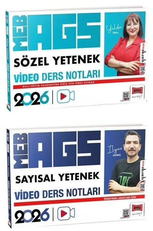 Yargı 2026 MEB-AGS Sözel + Sayısal Yetenek Video Ders Notları 2 li Set Yargı Yayınları