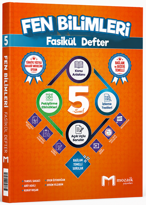 Mozaik 5. Sınıf Fen Bilimleri Konu Anlatımlı Fasikül Defter Mozaik Yayınları
