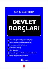 Ekin Devlet Borçları 11. Baskı - Metin Erdem Ekin Yayınları
