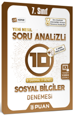 Puan 7. Sınıf Sosyal Bilgiler Soru Analizli 10+1 Deneme Puan Yayınları
