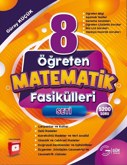 Gür 8. Sınıf Öğreten Matematik Fasikülleri Seti Gür Yayınları