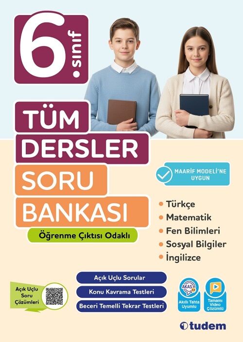 Tudem 6. Sınıf Tüm Dersler Soru Bankası Tudem Yayınları