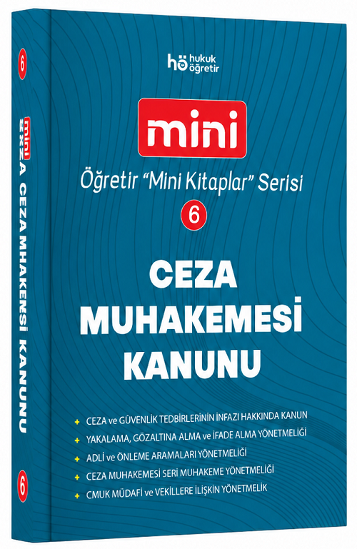 Öğretir MİNİ HMGS Hakimlik Ceza Muhakemesi Kanunu Cep Kitabı Öğretir Yayınları
