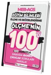 TKM Akademi MEB-AGS Eğitim Bilimleri Ölçme ve Değerlendirme Ölçmenin 100ü Soru Bankası TKM Akademi