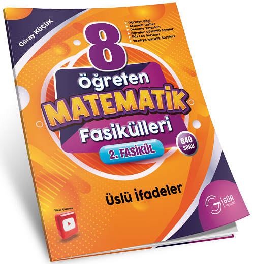 Gür 8. Sınıf Öğreten Matematik Fasikülleri - Üslü İfadeler 2. Fasikül Gür Yayınları