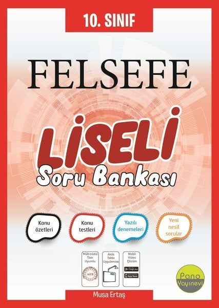 Pano 10. Sınıf Felsefe Liseli Soru Bankası Pano Yayınevi