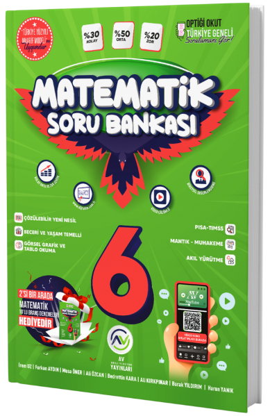 Av Yayınları 6. Sınıf Matematik Maarif Modeli Soru Bankası Av Yayınları