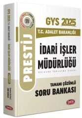Data 2025 GYS Adalet Bakanlığı İdari İşler Müdürlüğü Prestij Soru Bankası Çözümlü Görevde Yükselme Data Yayınları