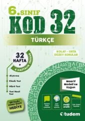 Tudem 6. Sınıf Türkçe Kod 32 Tekrar Testleri Tudem Yayınları