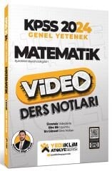 SÜPER FİYAT - Yediiklim 2024 KPSS Matematik Atölye Video Ders Notları - Mehmet Bilge Yıldız Yediiklim Yayınları