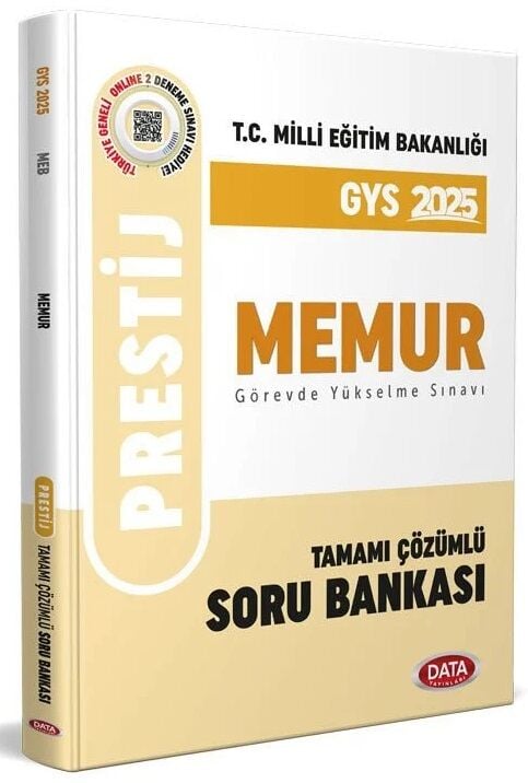 Data 2025 GYS MEB Milli Eğitim Bakanlığı Memur Prestij Soru Bankası Çözümlü Görevde Yükselme Data Yayınları
