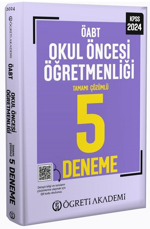 SÜPER FİYAT - Öğreti 2024 ÖABT Okul Öncesi Öğretmenliği 5 Deneme Çözümlü Öğreti Akademi