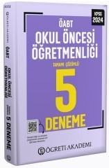 SÜPER FİYAT - Öğreti 2024 ÖABT Okul Öncesi Öğretmenliği 5 Deneme Çözümlü Öğreti Akademi