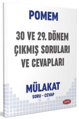 Data POMEM 30 ve 29. Dönem Mülakat Çıkmış Soruları ve Cevapları Data Yayınları