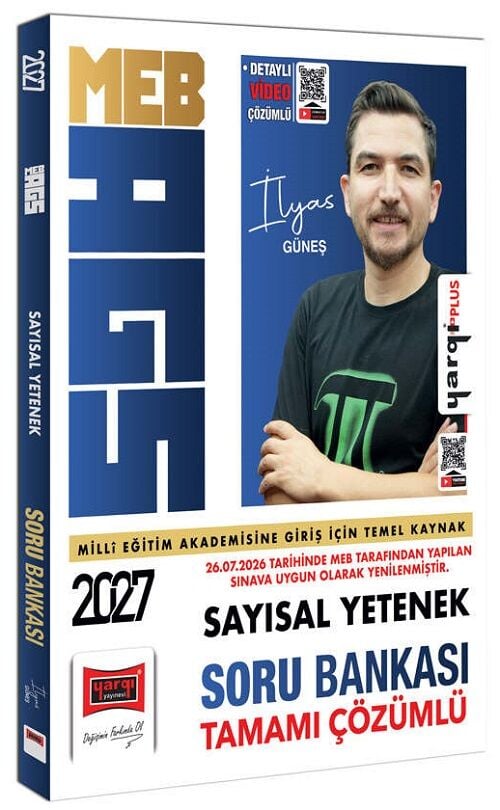 Yargı 2027 MEB-AGS Sayısal Yetenek Soru Bankası Çözümlü - İlyas Güneş Yargı Yayınları