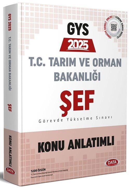 Data 2025 GYS Tarım ve Orman Bakanlığı Şef Konu Anlatımlı Görevde Yükselme Data Yayınları