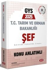 Data 2025 GYS Tarım ve Orman Bakanlığı Şef Konu Anlatımlı Görevde Yükselme Data Yayınları