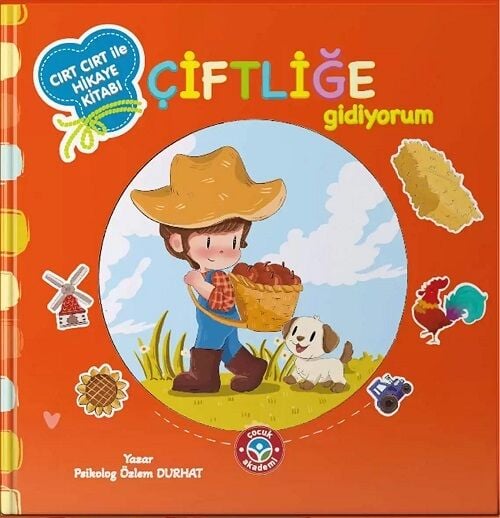 Çocuk Akademi Çiftliğe Gidiyorum Cırt Cırtlı Aktivite Etkinlik Kitabı Çocuk Akademi