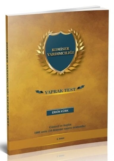 Erkin Kürk 2026 Komiser Yardımcılığı Yaprak Test Erkin Kürk