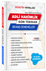 Öğretir Adli Hakimlik Son Tekrar Branş Denemeleri Çözümlü Öğretir Yayınları