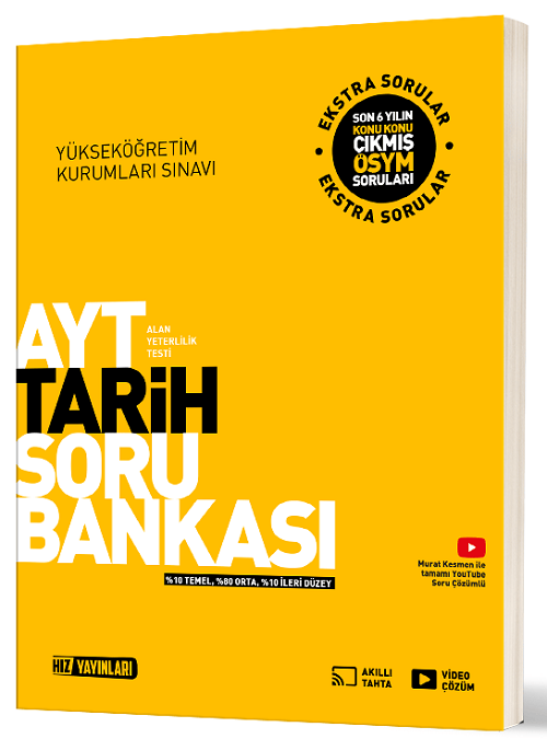Hız Yayınları YKS AYT Tarih Soru Bankası Hız Yayınları
