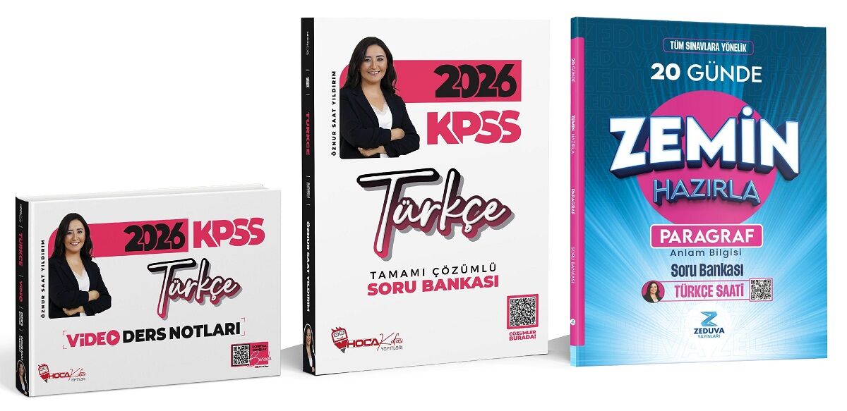 Hoca Kafası + Zeduva 2026 KPSS Türkçe Video Ders Notları +
