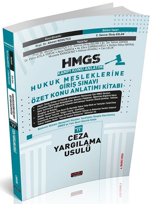 Savaş 2026 HMGS Kampı Ceza Yargılama Usulü Özet Konu Anlatımı 4. Baskı - Olcay Aslan Savaş Yayınları