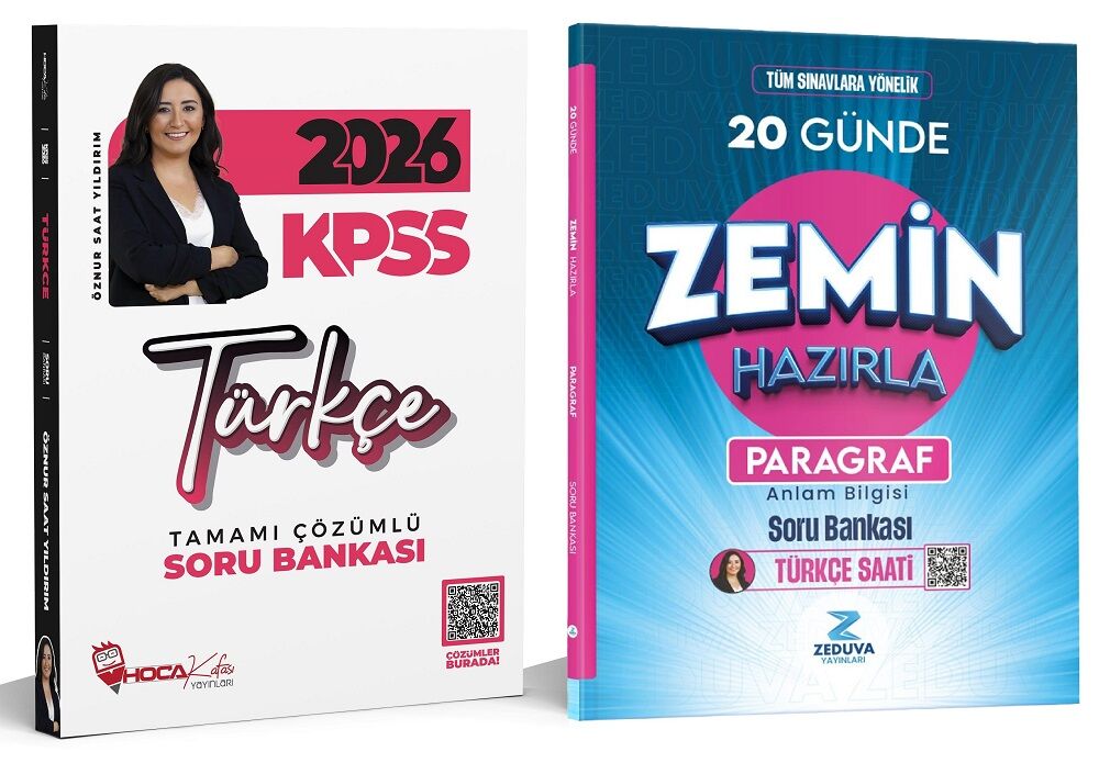 Hoca Kafası + Zeduva 2026 KPSS Türkçe + Paragraf 20 Günde Zemin