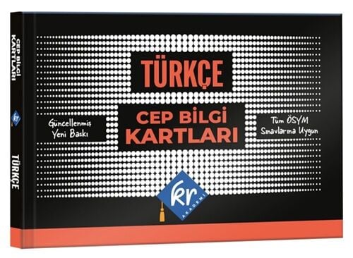 KR Akademi KPSS Türkçe Cep Bilgi Kartları KR Akademi
