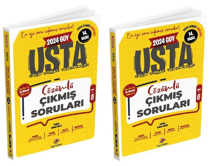 Dizgi Kitap 2024 GUY Gelir Uzman Yardımcılığı Çıkmış Sorular ve Çözümleri 2 Cilt 13. Baskı - Adem Kılıç Dizgi Kitap Yayınları
