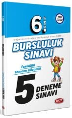 Data 6. Sınıf Bursluluk Sınavı Fasiküllü 5 Deneme Data Yayınları