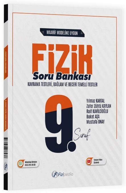 Fizipedia 9. Sınıf Fizik Maarif Modeli Soru Bankası Çözümlü Fizipedia Yayınları