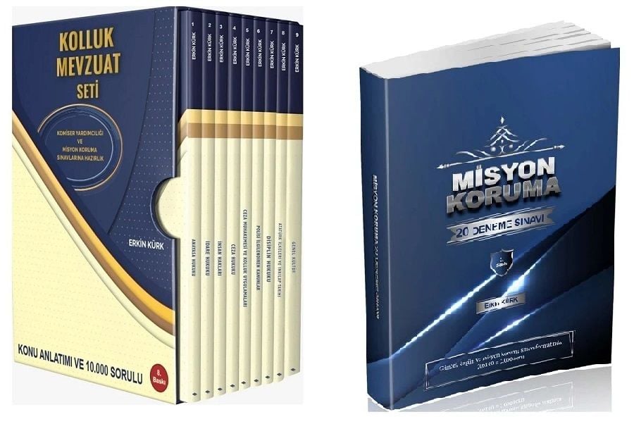 Erkin Kürk 2026 Misyon Koruma Kolluk Mevzuatı Konu Set + Misyon 20 Deneme Erkin Kürk