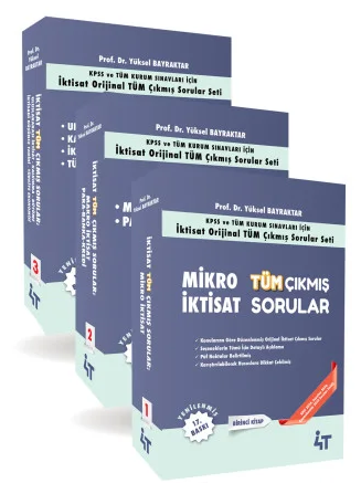 4T Yayınları KPSS A Grubu İktisat Tüm Çıkmış Sorular Set 17. Baskı - Yüksel Bilgili Bayraktar 4T Yayınları