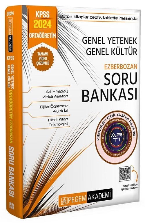 Pegem 2024 KPSS Ortaöğretim Lise Ezberbozan Soru Bankası Pegem Akademi Yayınları