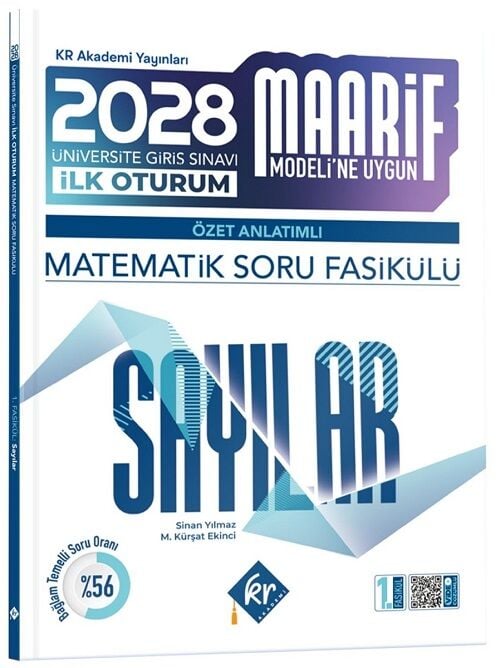 KR Akademi 2028 YKS TYT AYT Matematik Soru Fasikülü Maarif Modeli Sayılar Özet Anlatımlı KR Akademi