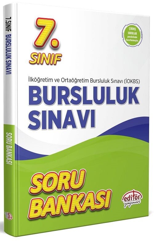 Editör 7. Sınıf İOKBS Bursluluk Sınavı Soru Bankası Editör Yayınları