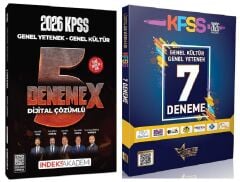 İndeks + Liderler Karması 2026 KPSS Genel Yetenek Genel Kültür 5 + 7 Deneme 2 li Set İndeks Akademi + Liderler Karması Yayıncılık