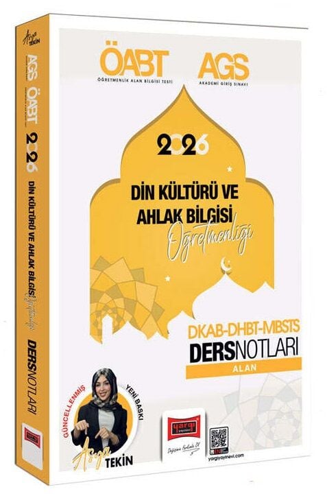 Yargı 2026 ÖABT MEB-AGS DKAB DHBT MBSTS Din Kültürü ve Ahlak Bilgisi Alan Ders Notları - Asya Tekin Yargı Yayınları