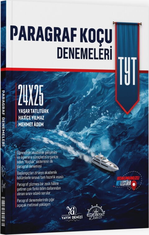 Yayın Denizi YKS TYT Paragraf Koçu 24x25 Deneme Yayın Denizi Yayınları