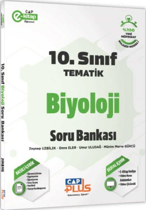 Çap Yayınları 10. Sınıf Biyoloji Tematik Soru Bankası Çap Yayınları