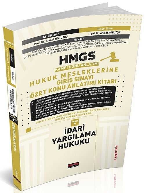 Savaş 2026 HMGS Kampı İdari Yargılama Hukuku Özet Konu Anlatımı 4. Baskı - Ahmet Nohutçu Savaş Yayınları